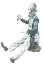 Lladro Clown Figurine 5762 "CHECKING THE TIME" Retired 1995 / NO Original Box picture