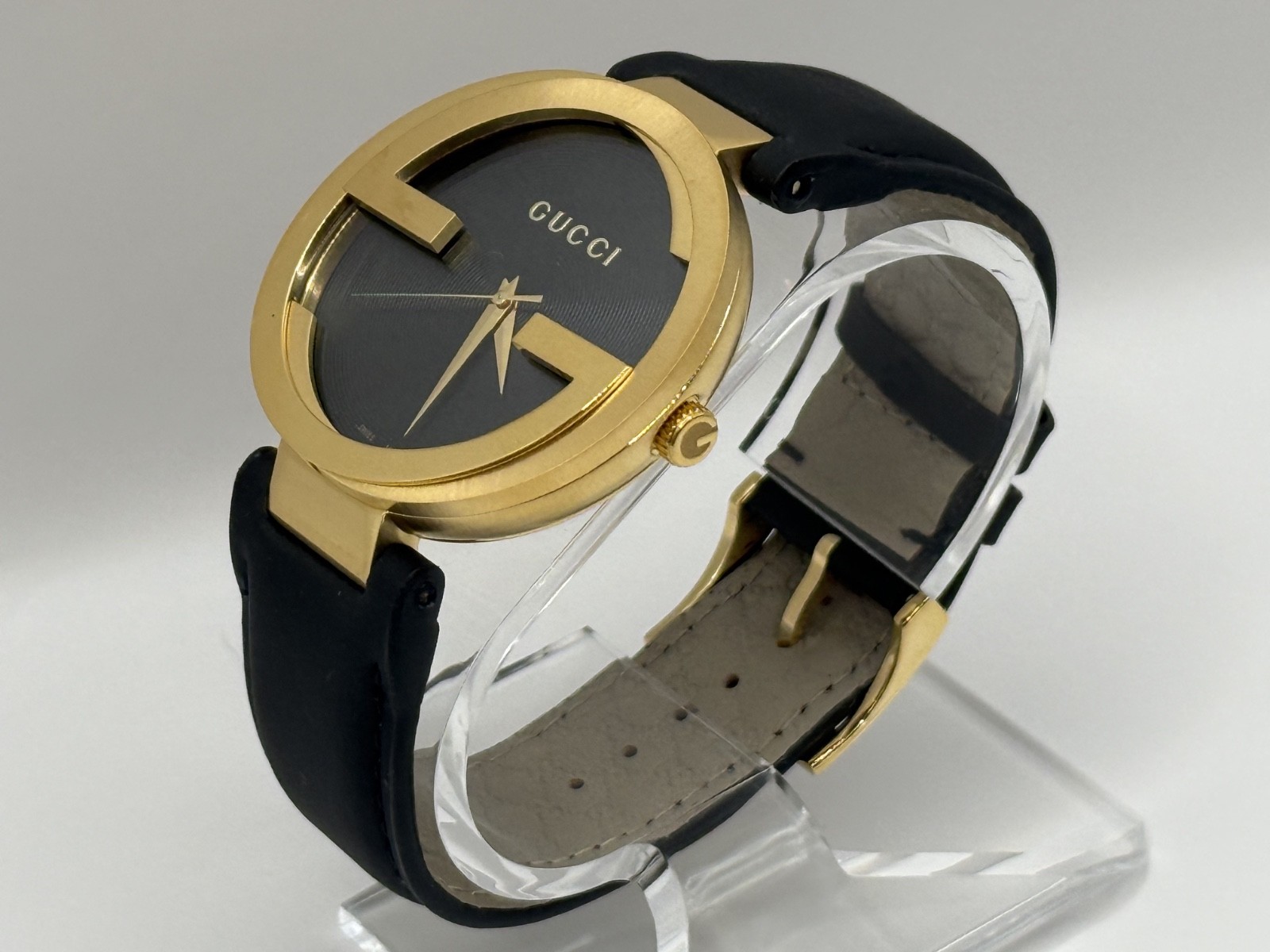 Gucci YA133208 Interlocking Grammy Special Edition Men's 42mm Black Watch Gucci YA133208 Interlocking Grammy Special Edition Men's 42mm Black Watch
