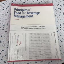 Principles of Food and Beverage Management with Answer Sheet BRAND NEW picture
