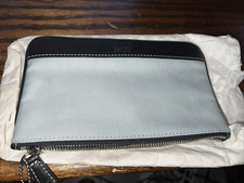 COACH PURSE, BRAND NEW NEVER USED 7.5 x 4.5 FLAT LIGHT TOURQUISE picture