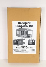 LIMITED EDITION Hobby Builders 1:12 Backyard Bungalow Kit Dollhouse Kit 92016 picture