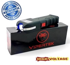 VIPERTEK VTS-989 High Quality Rechargeable Stun Gun 700BV / LED Light Heavy Duty picture