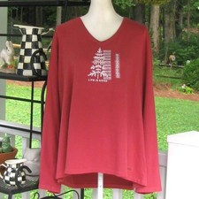 NWT Life is Good Womens Winter Tree XXXL Crusher long sleeve tee shirt top r picture