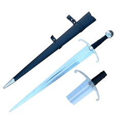 38" Medieval European Saber Replica Sword with Scabbard,Knight Broad Sword. picture