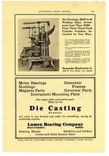 1917 Lumen Bearing Company Ad: Die Casting Process - Buffalo, New York picture