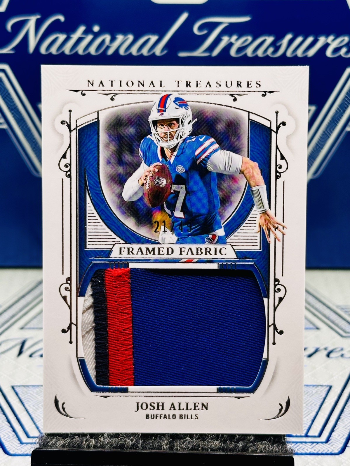 2025 National Treasures Josh Allen Framed Fabric Sick 4-Color Patch 🦬 🔥BILLS 2025 National Treasures Josh Allen Framed Fabric Sick 4-Color Patch 🦬 🔥BILLS