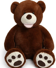51 Inch Giant Teddy Bear Plush Stuffed Toy Brown Gift for Kids spouse picture