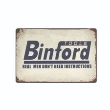 Binford Tools Tin Poster Sign Hardware Home Improvement Store Garage Man Cave picture