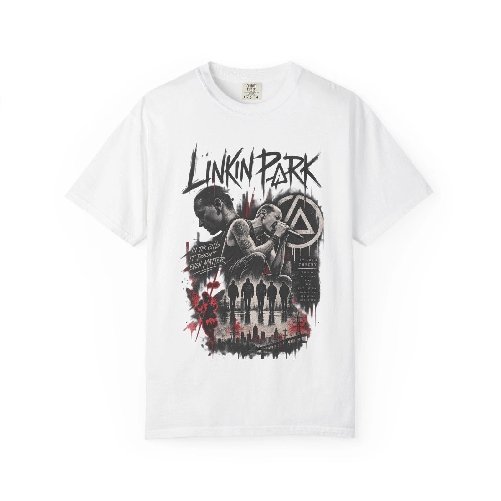 Linkin Park Band Graphic T-shirt | Rock Music Tee FREESHIP Linkin Park Band Graphic T-shirt | Rock Music Tee FREESHIP