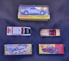 Collection of Bintage Dinky Toys Die-cast Model Cars and Their Original Boxes!! picture