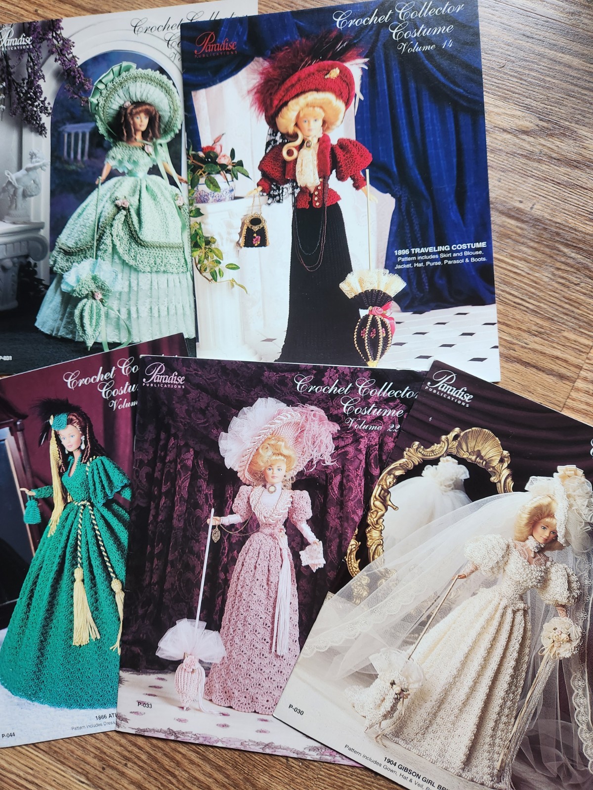 Lot of 5 Paradise Crochet Collection Costumes 14, 19, 20, 22, and 33 Lot of 5 Paradise Crochet Collection Costumes 14, 19, 20, 22, and 33