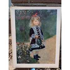 Renoir A Girl with a Watering Can National Gallery of Art Vintage Print on Board picture