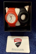 Ducati Corse Watch w/Red and Black Silicone Straps-Needs Battery part# 987675307 picture