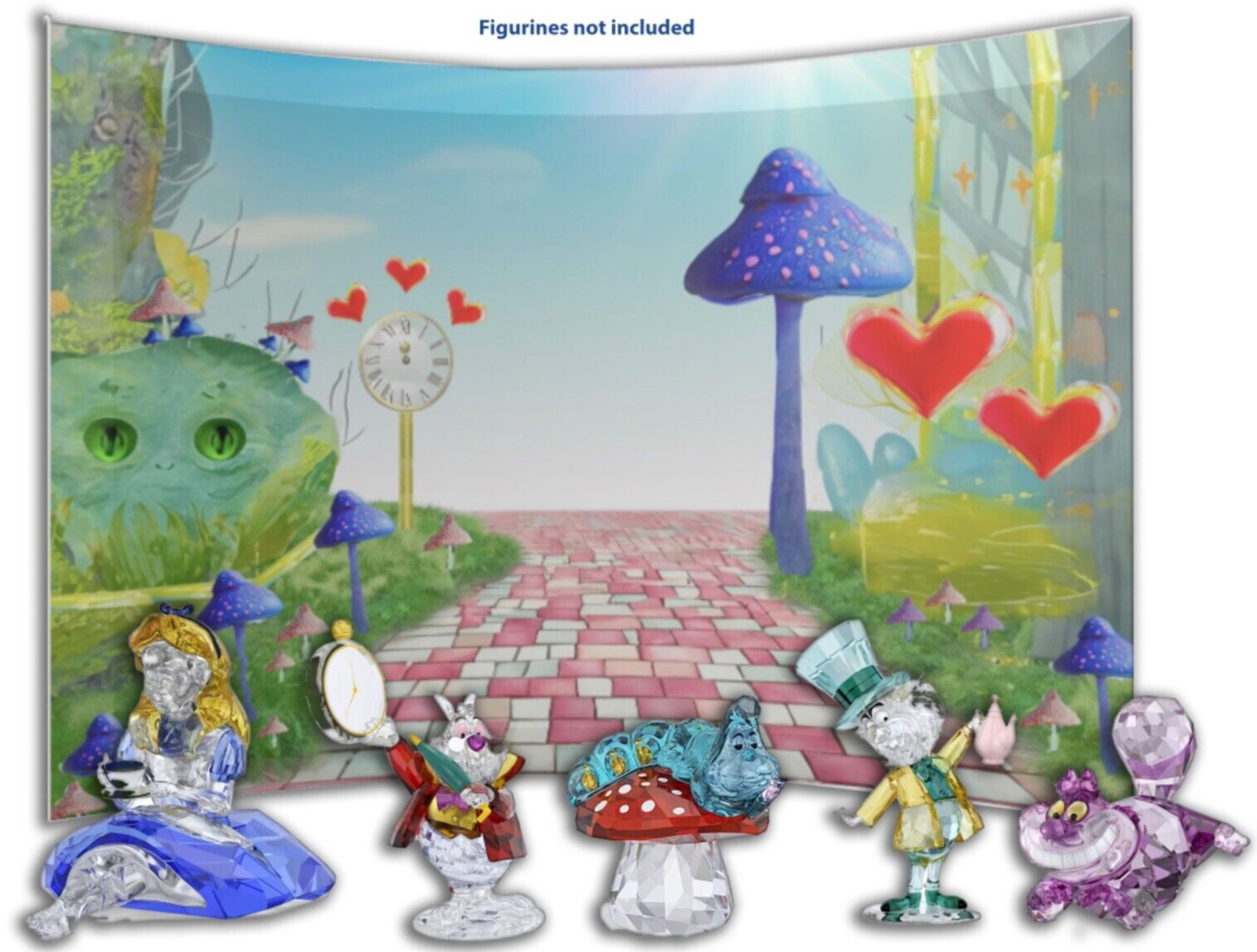 Swarovski Alice in wonderland Crystal Display Swarovski Alice in wonderland Crystal Display