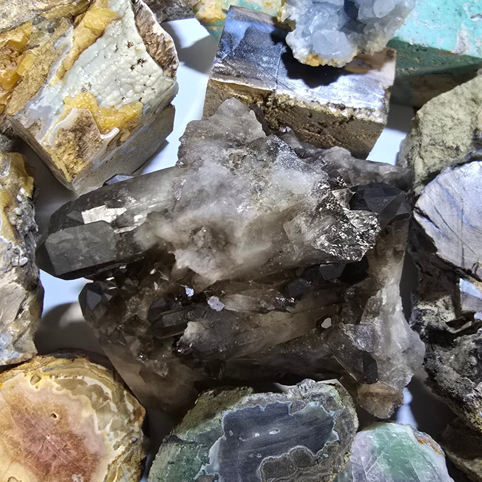 Gem And Mineral Box Lots + Silver By The Ounce