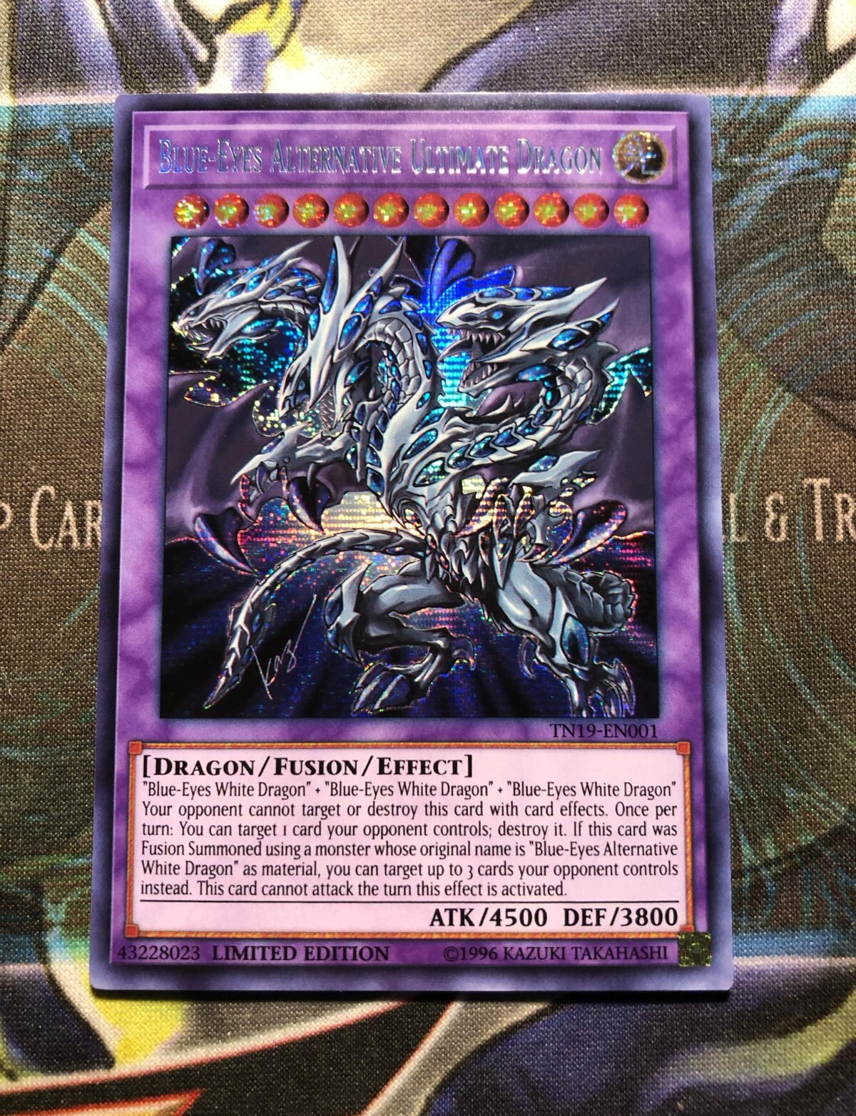 *** BLUE-EYES ALTERNATIVE ULTIMATE DRAGON *** SECRET RARE TN19-EN001 YUGIOH 