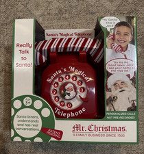 Mr. Christmas Santa's Magical Telephone Interactive 60 Minute Talk Time NIB picture