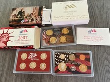 2007-S U.S. Mint Silver Proof Set Complete 14 Coins w/ OGP & COA picture