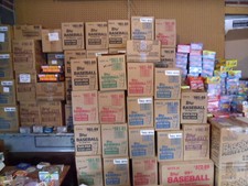 Gigantic Estate Sale Of Old Baseball Card Packs Plus One FREE Mantle Card! picture