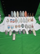 38 Piece bicycle head badge lot Schwinn Raleigh Prince Ross Univega Centurion  picture