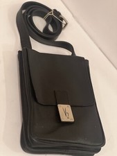 V2 Classic  Quo Vadis Medusa Head Genuine Leather Crossbody Organizer Travel Bag picture