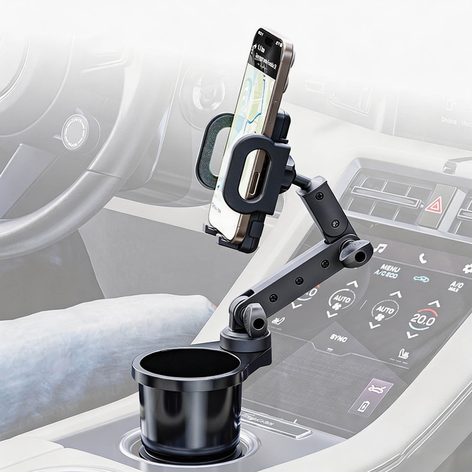 Universal 360° Adjustable Phone Mount Car Cup Holder Stand Cradle For Cell Phone Universal 360° Adjustable Phone Mount Car Cup Holder Stand Cradle For Cell Phone