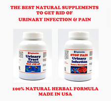 HEALTHIEST HERBS FOR URINARY TRACT INFECTION WOMEN MEN - 120 CAP  - MADE IN USA picture