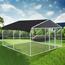 10x10 ft Outdoor Pet Dog Run House Kennel Shade Cage Enclosure w/ Cover Playpen picture