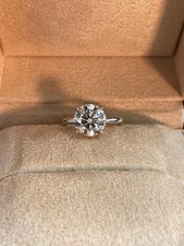 1 Ct Round Cut Natural Diamond Solitaire Engagement Ring 14k White Gold 6 7 8 picture