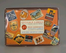 VTG 1992 Lot of 40 Luggage Labels Reproduction Travel Luggage Souvenir Tags NEW! picture