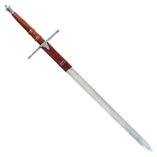 BRAVEHEART Scottish Hero William Wallace Claymore Stainless Steel Sword W/sheath picture