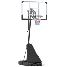 Portable Outdoor Basketball Hoop with 44 Inch Shatterproof Backboard for Adults picture