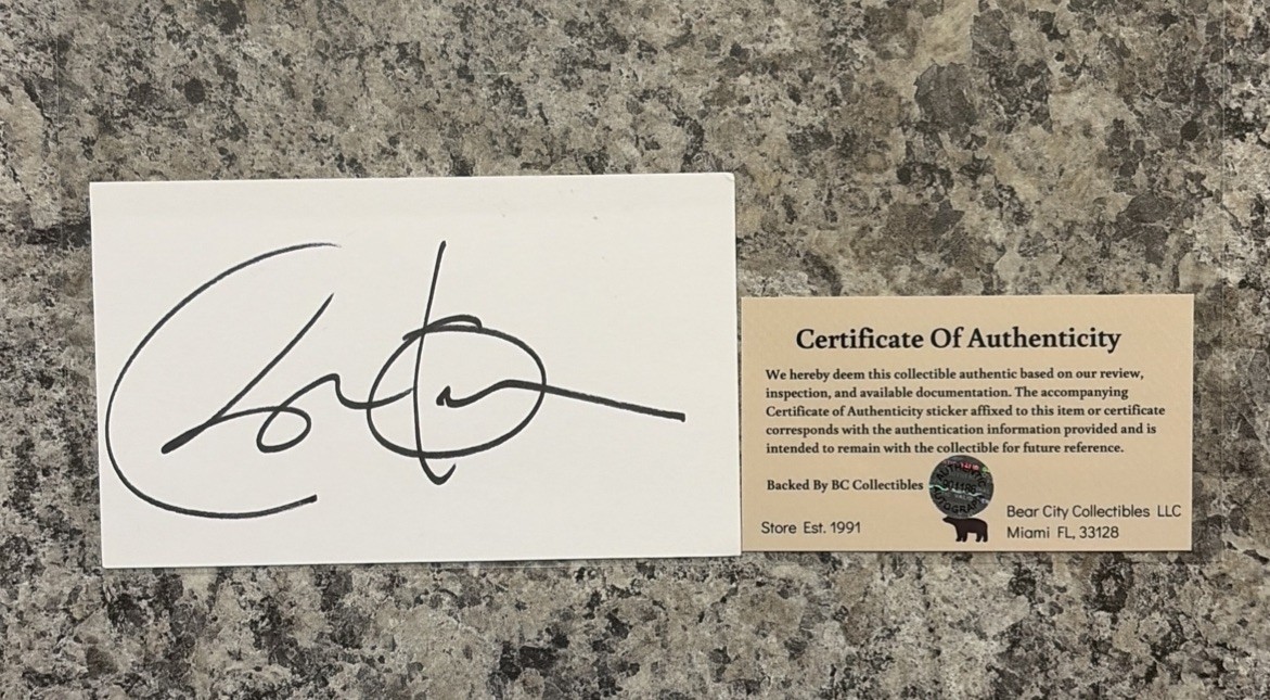PRESIDENT Barack Obama SIGNED Index Card 3x5” Political W/COA Event Auto Cert PRESIDENT Barack Obama SIGNED Index Card 3x5” Political W/COA Event Auto Cert