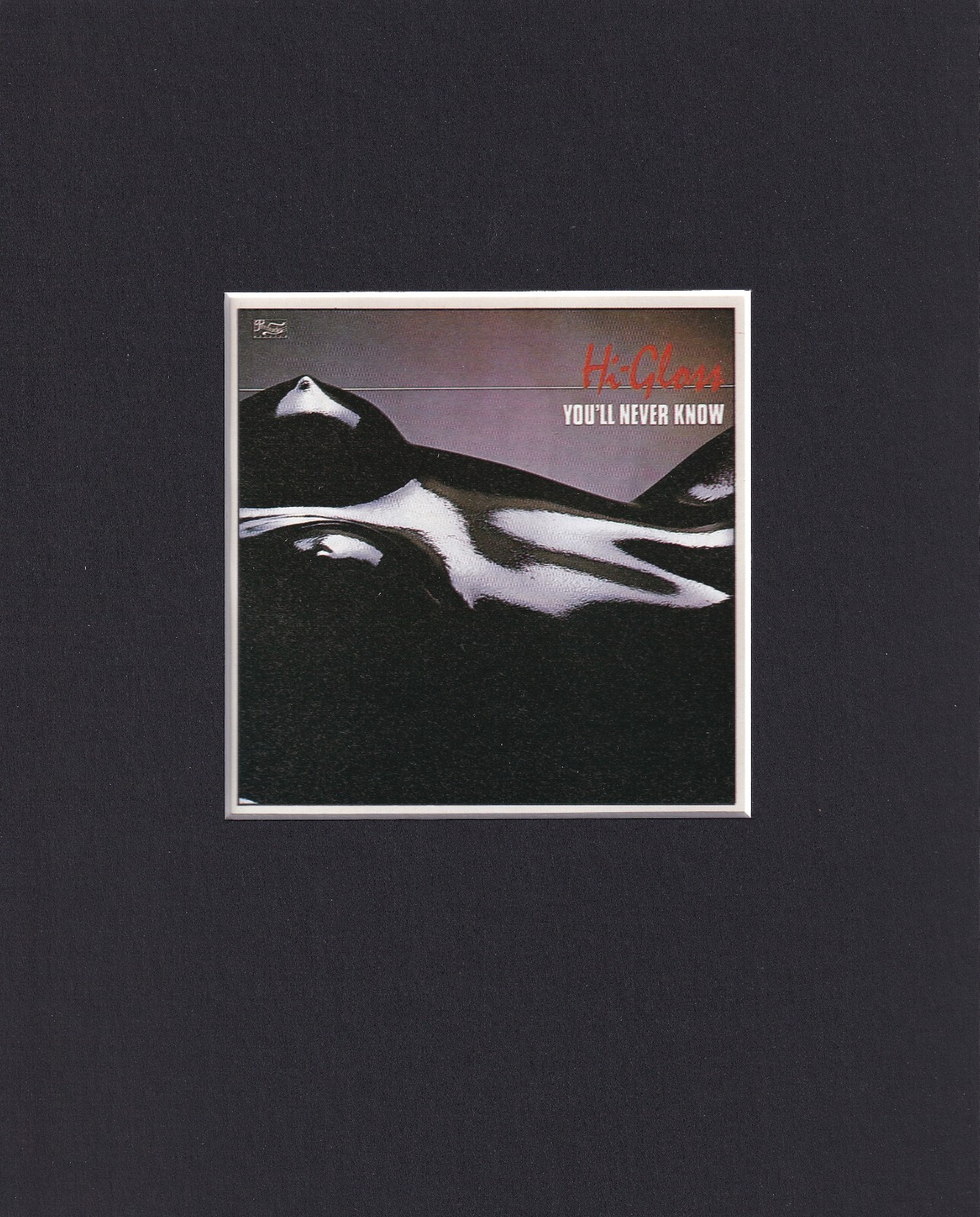 8X10" Matted Print Album Cover Art Picture: Hi-Gloss, You'll Never Know