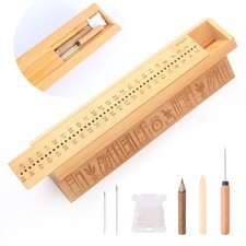 Bamboo Book Binding Kit with Awl, Cradle, Punching Tools & Instructions picture