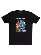 2018 Design Unisex T-shirt Small (Fight Evil, Read Books), Out Of Print, 9780593 picture