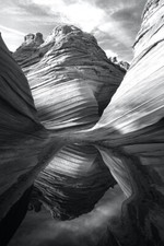 Grayscale Photography of Mountains Art Wall Decor - POSTER 20x30 picture