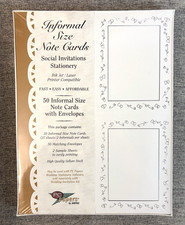 Vintage 2001 AMPAD Hearts & Roses Wedding Note Cards Envelopes 50 NEW Sealed picture
