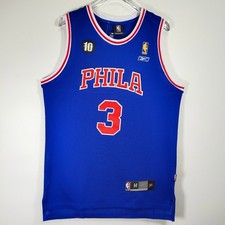 Allen Iverson #3 Sewned Fan Commemorative Jersey, Blue S-XXL picture