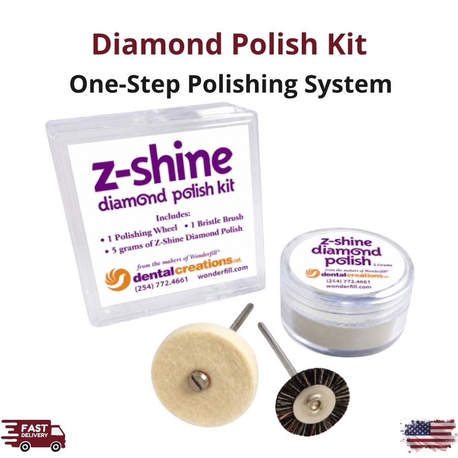 Diamond Polish Kit 5g Soft Brush Felt Wheel Composite Ceramic Zirconia Luster