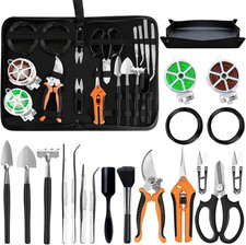 Bonsai Tools Set, 20-Piece Bonsai Tools Set with Waterproof Repotting Mat, Pruni picture