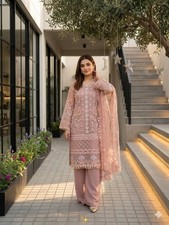 SALWAR KAMEEZ INDIAN WEDDING PAKISTANI PARTY WEAR DRESS SHARARA BOLLYWOOD SUIT picture