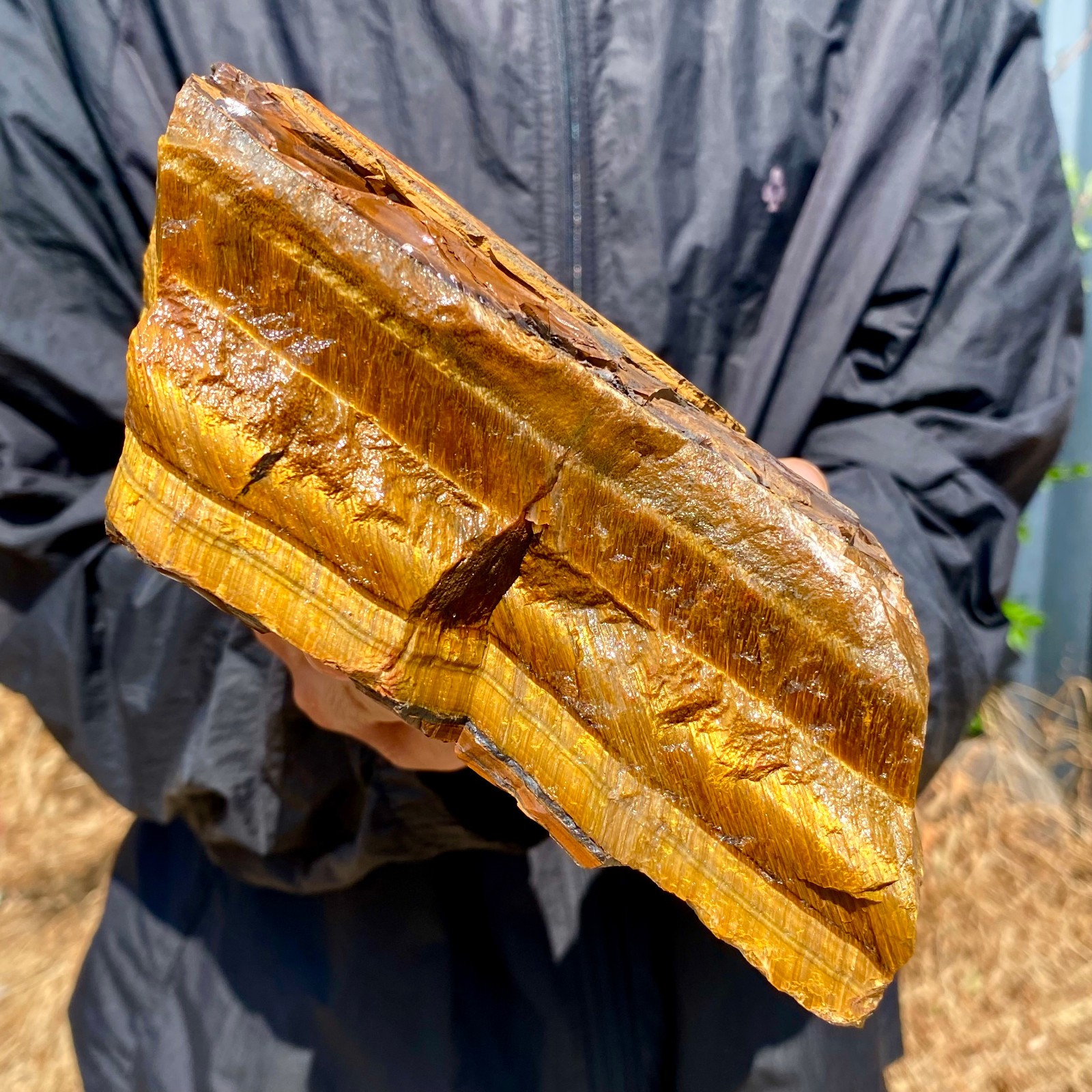 5.07LB Natural tiger's Eye rough raw stone rock specimrn madagescar 5.07LB Natural tiger's Eye rough raw stone rock specimrn madagescar