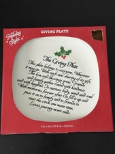  "The GiViNg PLaTe" CHRISTMAS TRADITION PASSES ON AND ON NIB picture
