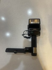 SUNPAK Auto 544 Thyristor Handle Flash+35mm Camera Bracket & PC Sync Cord Tested picture