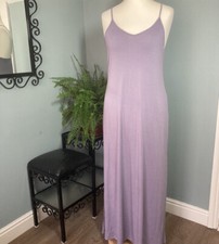 Double Zero Large - Violet Y2K Slip Dress High Side Split 90s Style Blog (12 14) picture