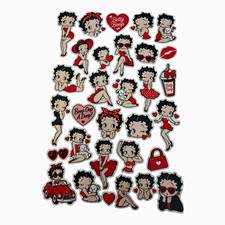 Betty Boop Scrapbooking Sticker Set Hanmade set of 24 mini  picture