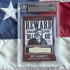 Pat Garrett BAS Handwriting Removed from Autograph Letter Signed [BILLY THE KID] picture