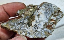 Highly Mineralized Gold Ore Slab -Dense Sulfides -Unpolished Specimen Display picture