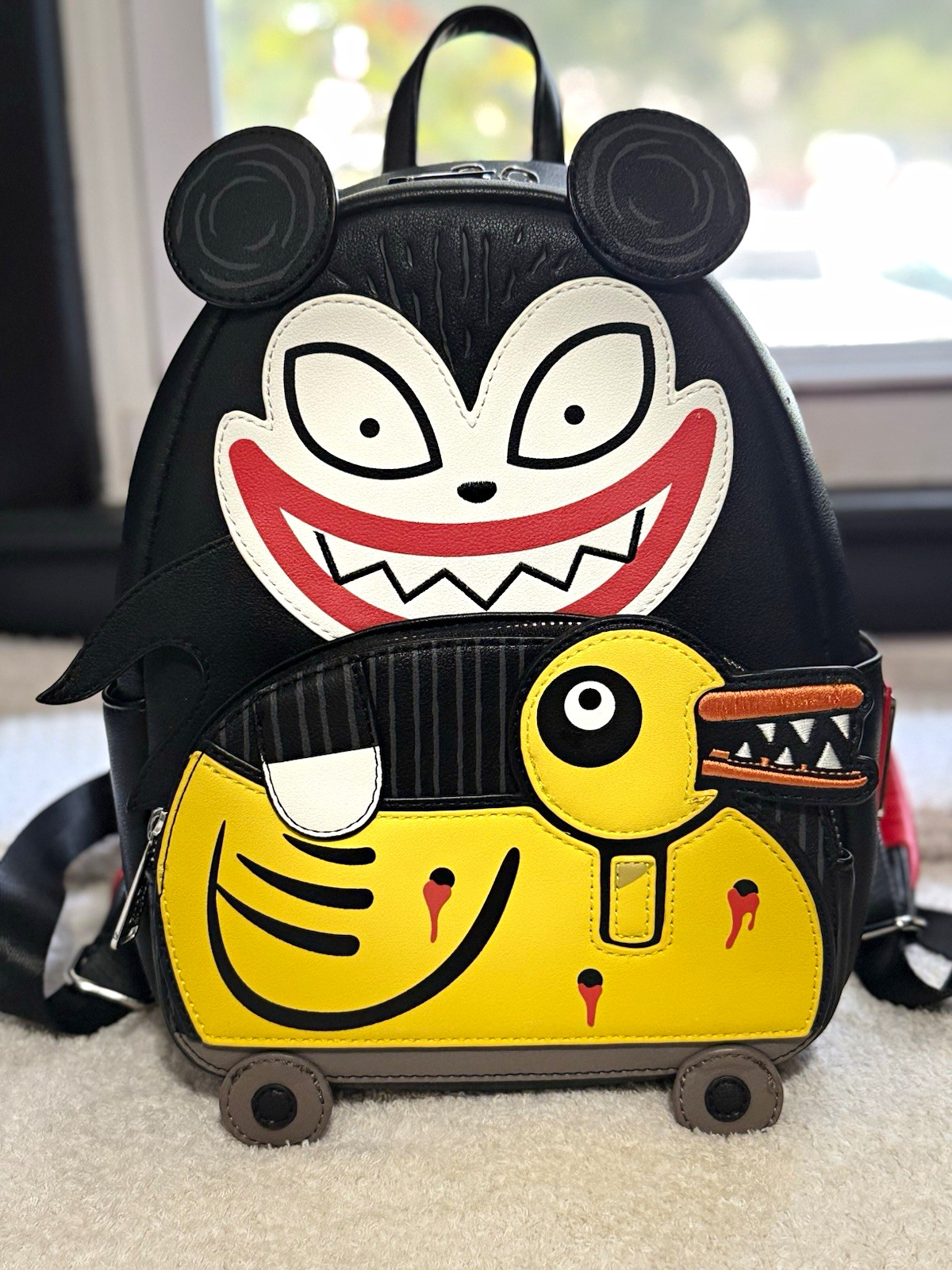RARE Loungefly Disney Nightmare Before Christmas Scary Teddy/Duck Mini Backpack